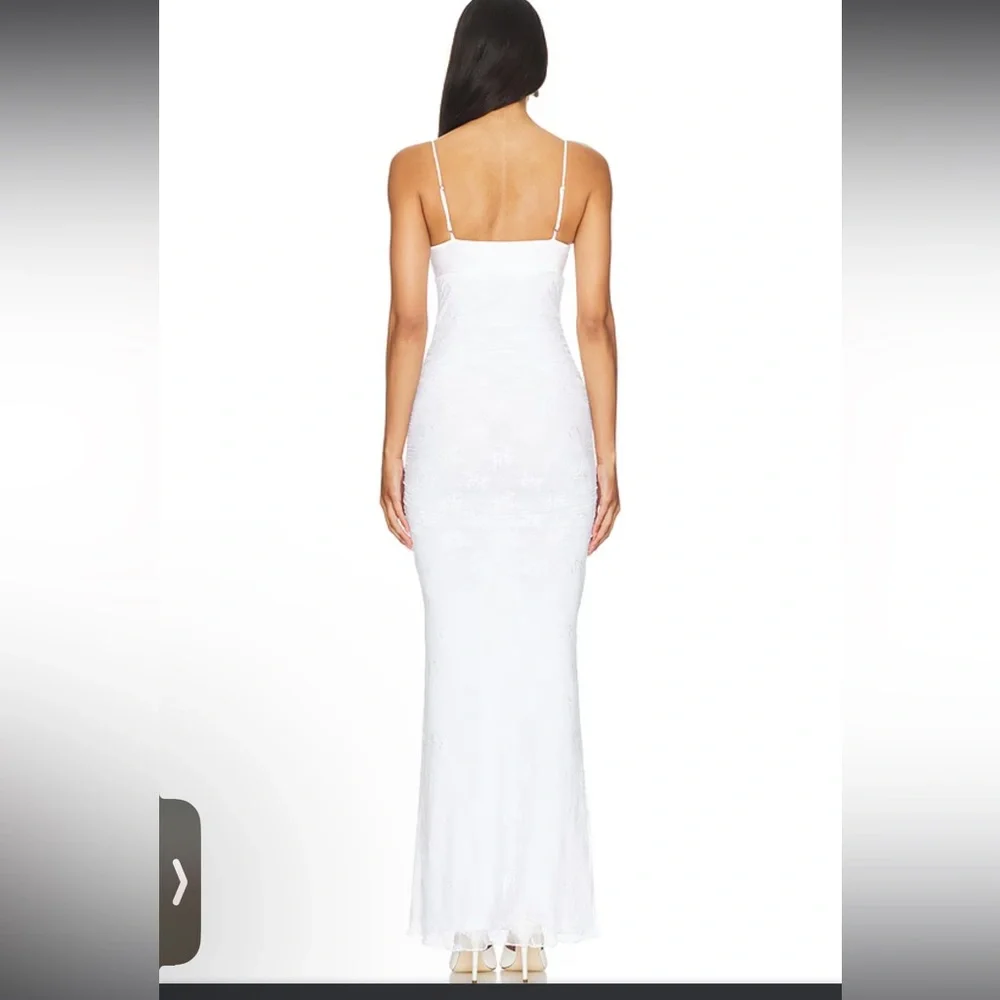 Majorelle white lace gown xxs - Picture 3 of 4